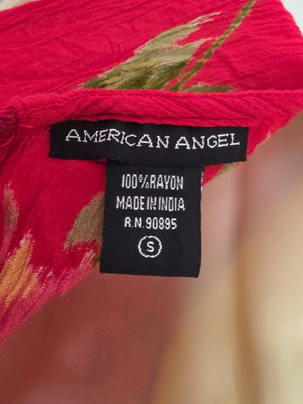 American Angel Dress Midi Tie Back Sleeveless Red Size S Small - Picture 12 of 16